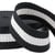 Film 25m sangle bicolore  30mm Noir/Blanc