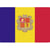 Tapis de souris drapeau Andorre 27 x 19 cm