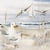 Lot de 4 serviettes en papier découpage collage 33 cm BORD DE MER MOUETTE BATEAU M 114