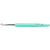Crochet, dim. 6, L : 13,3 cm, dim. 6 mm, turquoise, 1 pièce