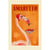 Tableau sur toile Amaretto flamant rose 45x65 cm