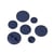 Bouton tunnel classique bleu marine
