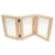 Cadre triptyque double face en bois 33,5 x 15 x 1,5 cm