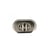 Fermoir tourniquet pour sac couleur argent 2,1cm