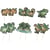 12 Pics Dinosaures Vert