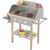 Cuisine barbecue pour enfant - Bois massif - 14 accessoires - Gris