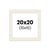 Passe-partout - Blanc cassé - 20x20cm - Photo 10x10cm - Pour cadre - Encadrement