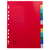 Intercalaires imprimés mensuels PP couleurs Janv-Décembre - A4 - Couleurs assorties - x 20 - Exacompta