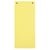 Paquet 100 fiches intercalaires horizontales unies perforées - 105x240mm - Jaune - x 12 - Exacompta