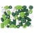 MégaCréa DIY - Perles en bois 0,5 à 2 cm Assortiment vert 50 pièces