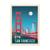Affiche 50x70 cm - San Francisco Version 2 - Olahoop Travel Posters