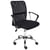 Chaise de Bureau Noir Siège en Maille Pivotant et Réglable avec Dossier Inclinable pour Ordinateur Bureau