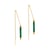 Boucles d'oreilles pendantes Lumia en pierres Malachite