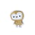 Ecusson thermocollant petits animaux mignons chouette 3,5cm x 2,5cm