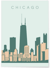 Poster Chicago | A3 : 29,7x42cm