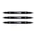 Lot de 3 feutres double pointe - TOMBOW - TwinTone - Noir - Pointes 0,8 mm et 0,3 mm