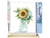 Peinture par Numéro Figured'Art - Bocal de Tournesols - Kit de Loisir Créatif DIY Numéro d'Art Complet - 40x50cm toile roulée + châssis en bois à monter