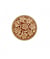Bouton métal motif floraux 23mm à queue - Prym Brun Moyen marron