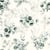 Tissu Jersey côtelé Feuilles eucalyptus sur fond Blanc cassé