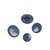 Bouton à queue nylon recylé bleu denim