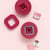 Kit 10 badges carrés Button press - We R