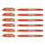 Lot de 6 Stylos roller Frixion Ball Pointe Moyenne Orange