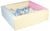 Piscine à balles carrée avec 200 balles – rose, bleu, jaune (pastel)/blanc, bleu clair, gris - Velinda