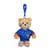 Peluche - Porte-clés Ourson en peluche Maillot FFF - 10 cm