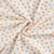 Tissu Jersey Coton ajouré Oranges sur fond Blanc