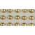Demi-perles en plastique, autocollants, 5 mm, 80 pces, or