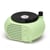 Enceinte Bluetooth Rétro Vinyle Sans Fil Son Surround Puissant Vert Noir YONIS