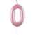 Bougie Chiffre 0 - Rose Pastel
