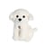 Peluche - Peluche Chien Mimi dogs sonore blanc - 18 cm