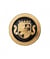 Carte de 2 boutons Blason en métal à queue OR/NOIR 20mm - Prym Jaune