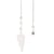 Pendule Hexagonal en Cristal de roche et charm Etoile - Omsaé