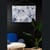 Toile Murale Kakemono suédine Gingko Bleu-Or