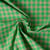 Tissu Seersucker Bicolore Carreaux beige sur fond Vert gazon