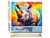 Peinture par Numéro Figured'Art - Rhinocéros Coloré Abstrait - Kit de Loisir Créatif DIY Numéro d'Art Complet - 40x50cm toile roulée + châssis en bois à monter