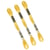 Lot de 3 échevettes 8m DMC Fil à broder mouliné 117 100% coton jaune  743