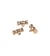 Bouton métal mini buchette 14mm or
