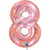 Ballon Géant Chiffre 8 Holographique Rose Gold (102 cm)