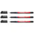 Lot de 3 marqueurs permanents EDDING pointe fine 0,6 mm - Noir