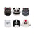 Squishville Mini Squishmallows - Pack 6 peluches Black & White Squad 5 cm