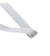 Bobine 25m tresse prépliée 20mm gris clair