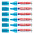 Marqueur permanent EDDING - Pointe biseau 2-7 mm - Bleu clair - Corps aluminium