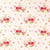 Tissu Jersey Coton imprimé Bouquets de fleurs Multicolores pailletés or sur fond Blanc