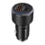 Swissten Chargeur Voiture Fast Charging 38W USB-C Power Delivery et USB 3.0 Noir