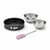 Set de 4 ustensiles de pâtisserie moule à manqué bol et spatule Black metallic Black mettallic Zenker  Black mettallic