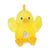 Peluche - Peluche Poussin jaune avec cloche rose clair "Piou Piou Sonore" - 15 cm