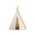 Tente Tipi avec Pompoms - Beige Gris